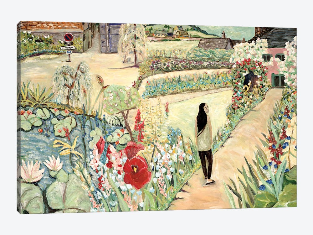 Stroll Through the Garden by Deborah Eve Alastra 1-piece Canvas Print