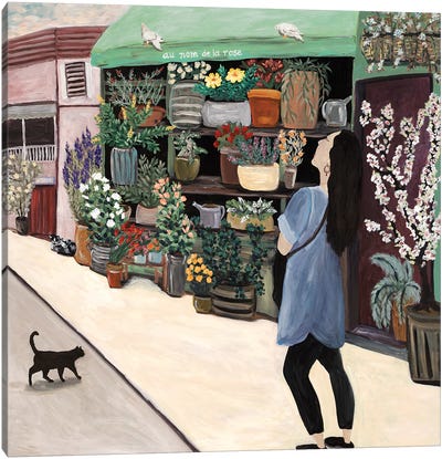 Flower Shopper St. Germain Canvas Art Print - My Happy Place
