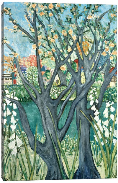 Spring View Canvas Art Print - Artists Like Van Gogh