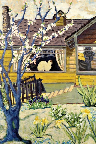 Yellow House by Deborah Eve Alastra canvas print