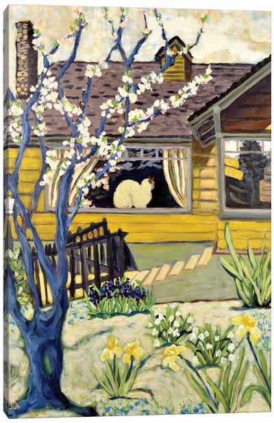 Yellow House Canvas Art Print - Deborah Eve Alastra