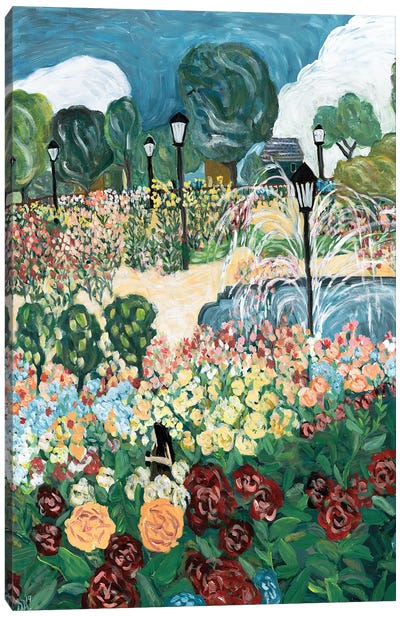 Rose Garden Canvas Art Print - Deborah Eve Alastra
