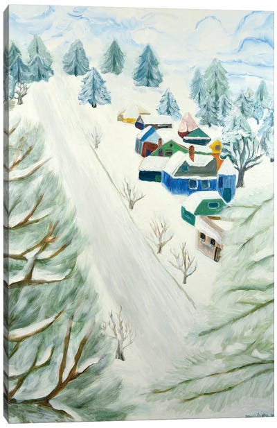 Tabor's Snow Canvas Art Print - Deborah Eve Alastra