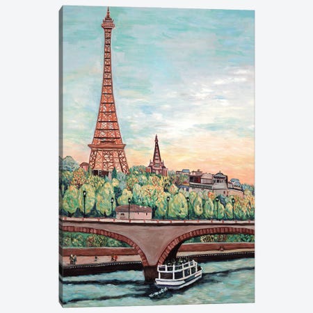 Eiffel Tower View Canvas Print #DBH65} by Deborah Eve Alastra Art Print