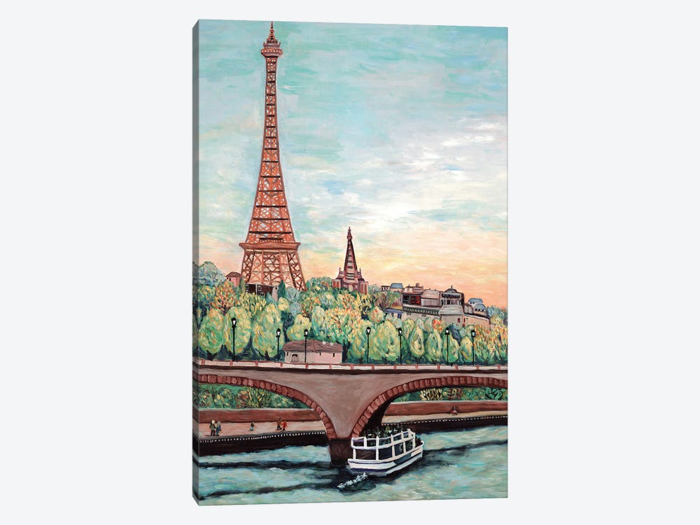 Eiffel Tower View by Deborah Eve Alastra 1-piece Canvas Print