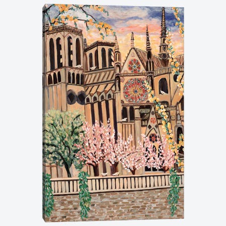 Notre Dame Doves Canvas Print #DBH66} by Deborah Eve Alastra Canvas Print