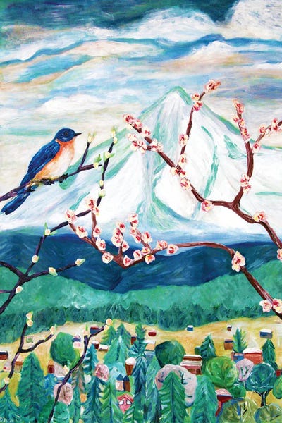 Signs Of Spring by Deborah Eve Alastra framed canvas print