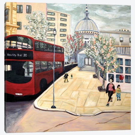 London Town Canvas Print #DBH74} by Deborah Eve Alastra Canvas Art