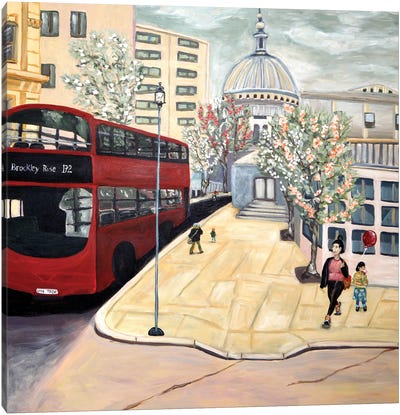 London Town Canvas Art Print - Deborah Eve Alastra