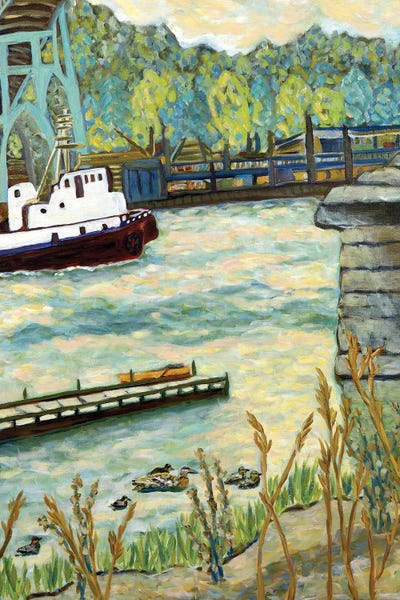 Portland: Under St. Johns Bridge by Deborah Eve Alastra