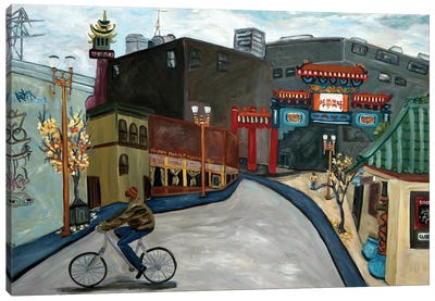 Chinatown Portland Canvas Art Print - Deborah Eve Alastra