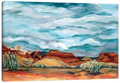 New Mexico Landscape Canvas Art Print - Sky Art