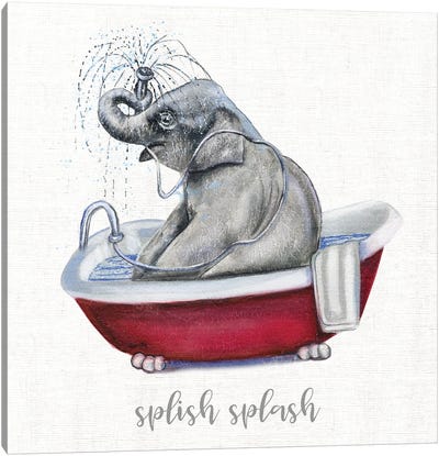 Splish Splash Canvas Art Print