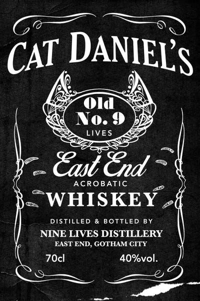 Food & Drink Posters: Cat Daniel's by 5by5collective