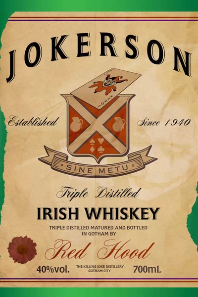 Food & Drink Posters: Jokerson Irish Whiskey by 5by5collective
