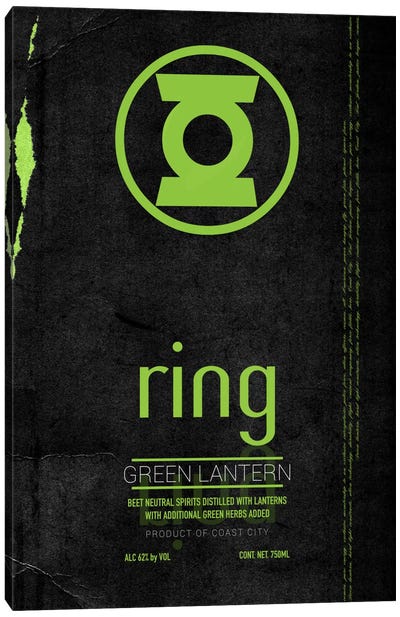 Ring Canvas Art Print - Green Lantern