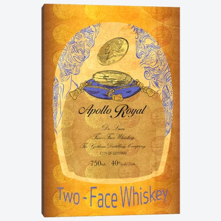 Two - Face Whiskey Canvas Print #DBL7} by 5by5collective Canvas Art Print