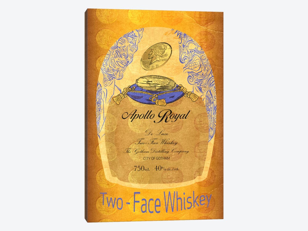 Two - Face Whiskey by 5by5collective 1-piece Art Print
