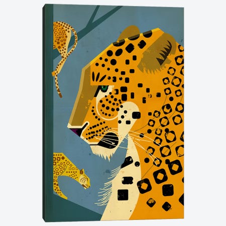 Leopard Canvas Print #DBR13} by Dieter Braun Art Print