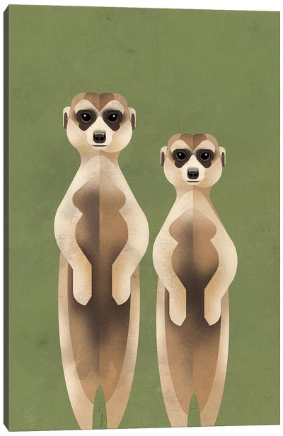 Meerkats Canvas Art Print - Dieter Braun