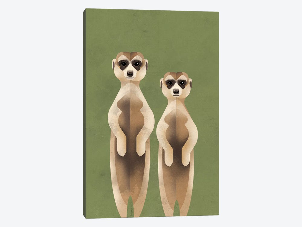 Meerkats by Dieter Braun 1-piece Canvas Wall Art