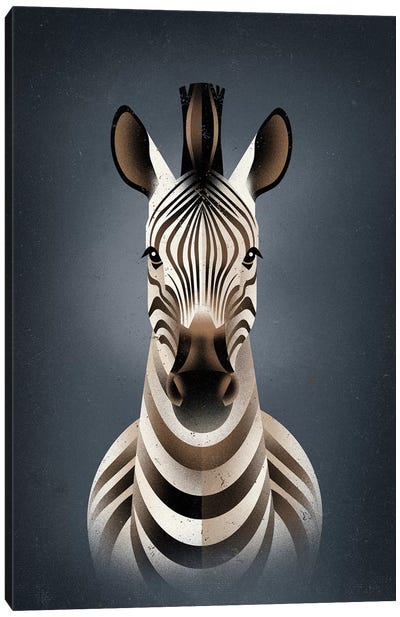 Zebra II Canvas Art Print - Zebra Art