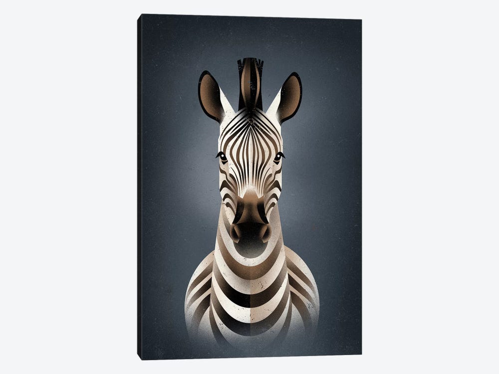 Zebra II by Dieter Braun 1-piece Canvas Art