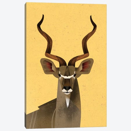 Big Kudu Canvas Print #DBR27} by Dieter Braun Canvas Art Print