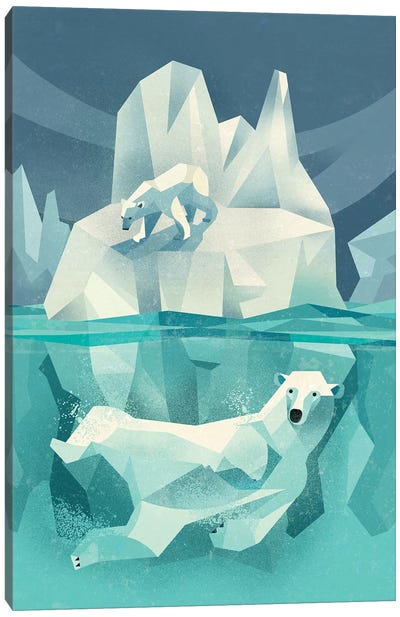 Polar Bear Canvas Art Print - Polar Bear Art