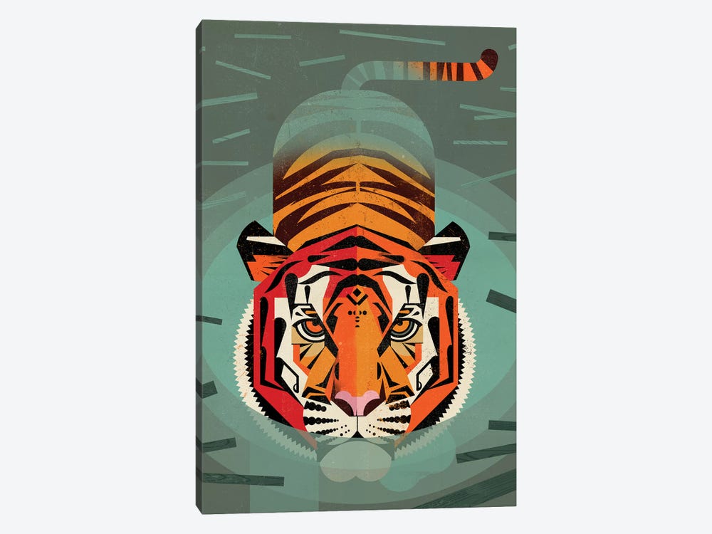Tiger by Dieter Braun 1-piece Canvas Art Print