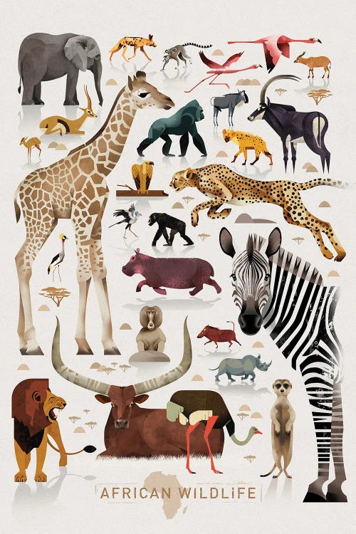 African Wildlife by Dieter Braun wall art