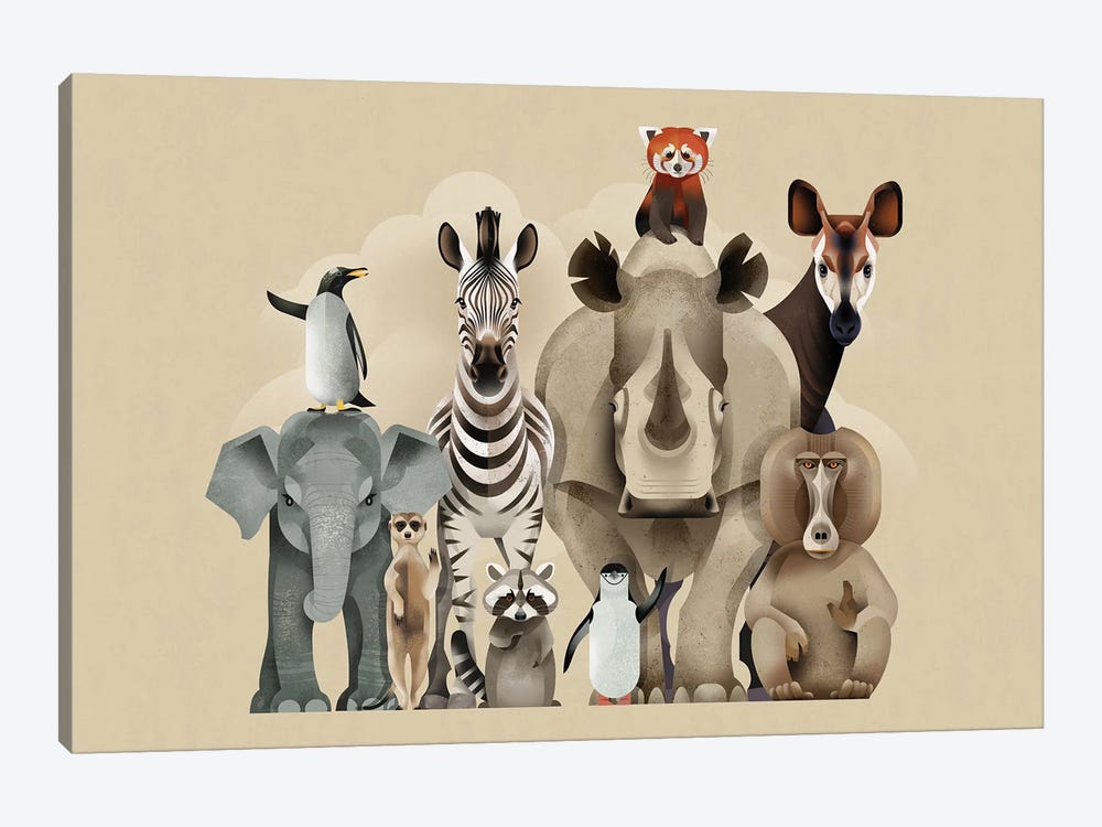 Hello Animals by Dieter Braun 1-piece Canvas Print