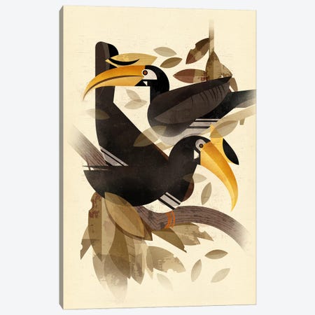 Hornbills Canvas Print #DBR9} by Dieter Braun Canvas Art Print