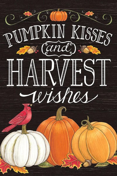 Cardinals: Pumpkin Kisses & Harvest Wishes by Deb Strain