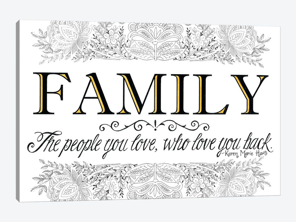 Family by Deb Strain 1-piece Canvas Wall Art