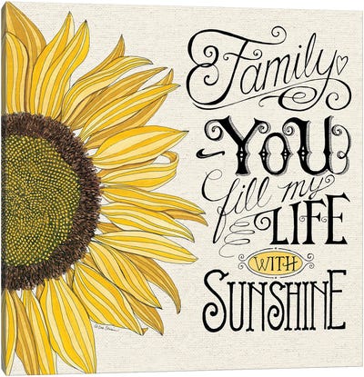 Fill My Life With Sunshine Canvas Art Print