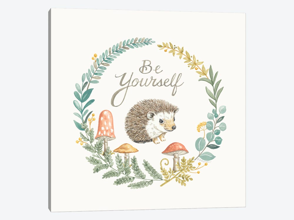 Be Yourself Hedgehog 1-piece Art Print