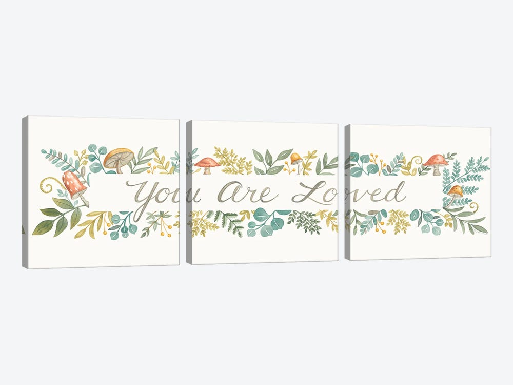 You Are Loved by Deb Strain 3-piece Canvas Artwork