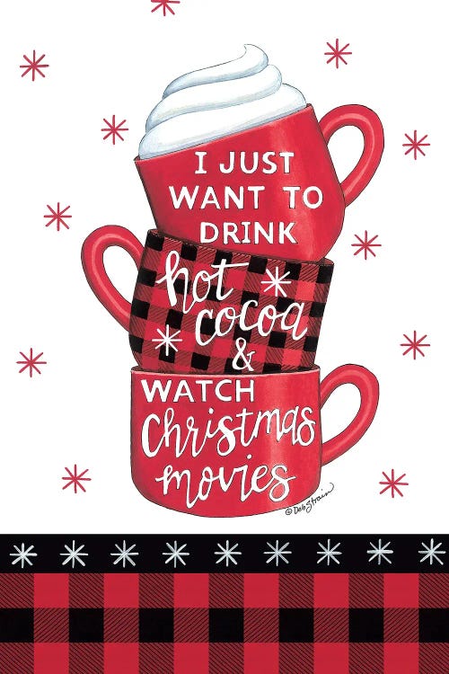 Hot Cocoa & Christmas Movies by Deb Strain wall art