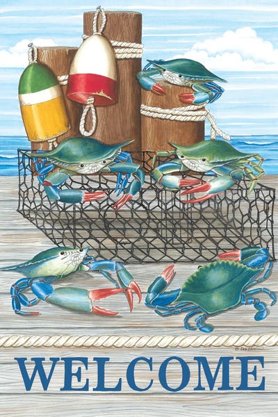 Crabs: Crab Welcome by Deb Strain