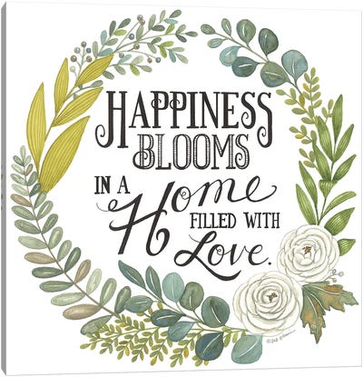 Happiness Blooms Canvas Art Print