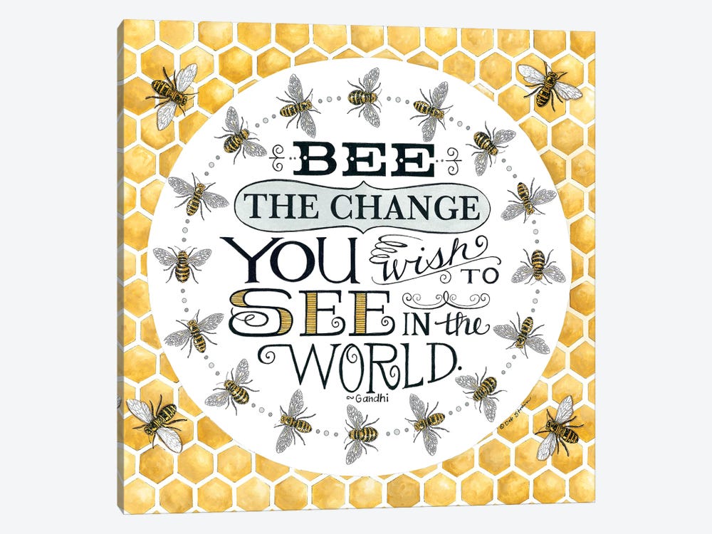 Be The Change by Deb Strain 1-piece Canvas Artwork