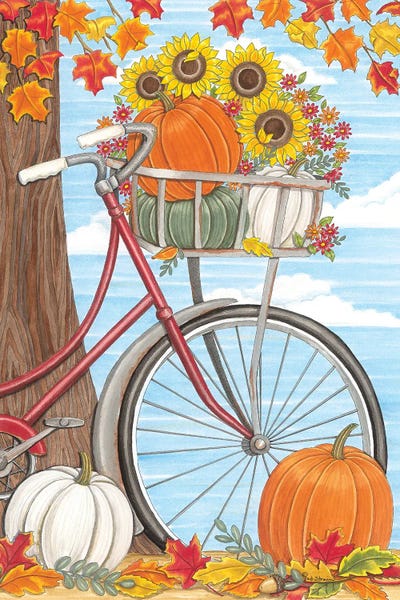 Fine Art Print: Fall Bicycle by Deb Strain