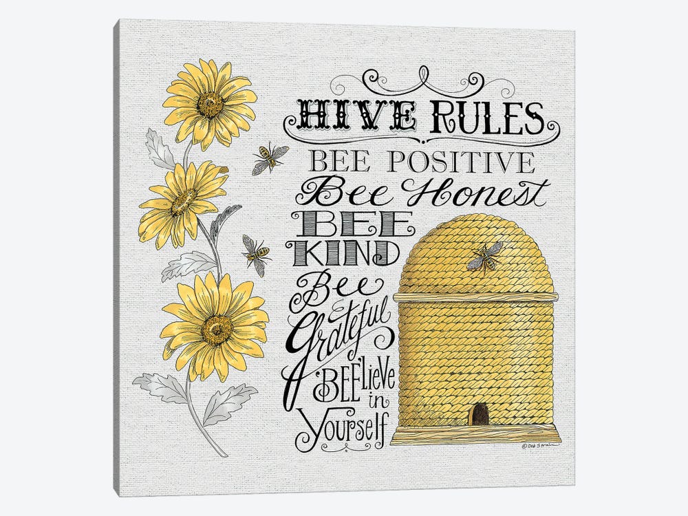 Hive Rules by Deb Strain 1-piece Canvas Art