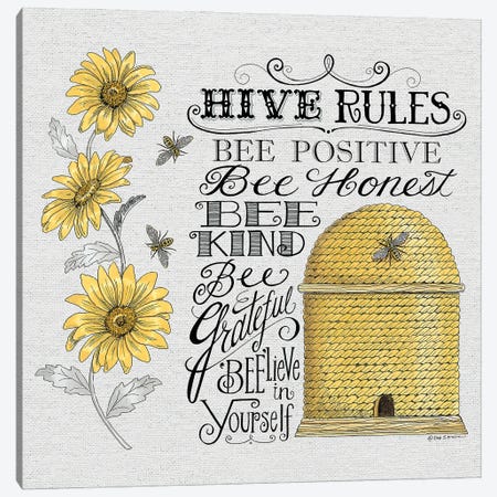 Hive Rules Canvas Print #DBS97} by Deb Strain Canvas Print
