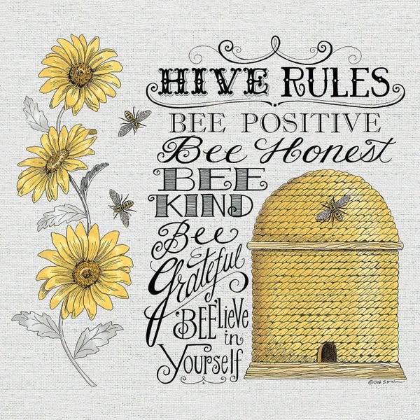 Fine Art Print: Hive Rules by Deb Strain