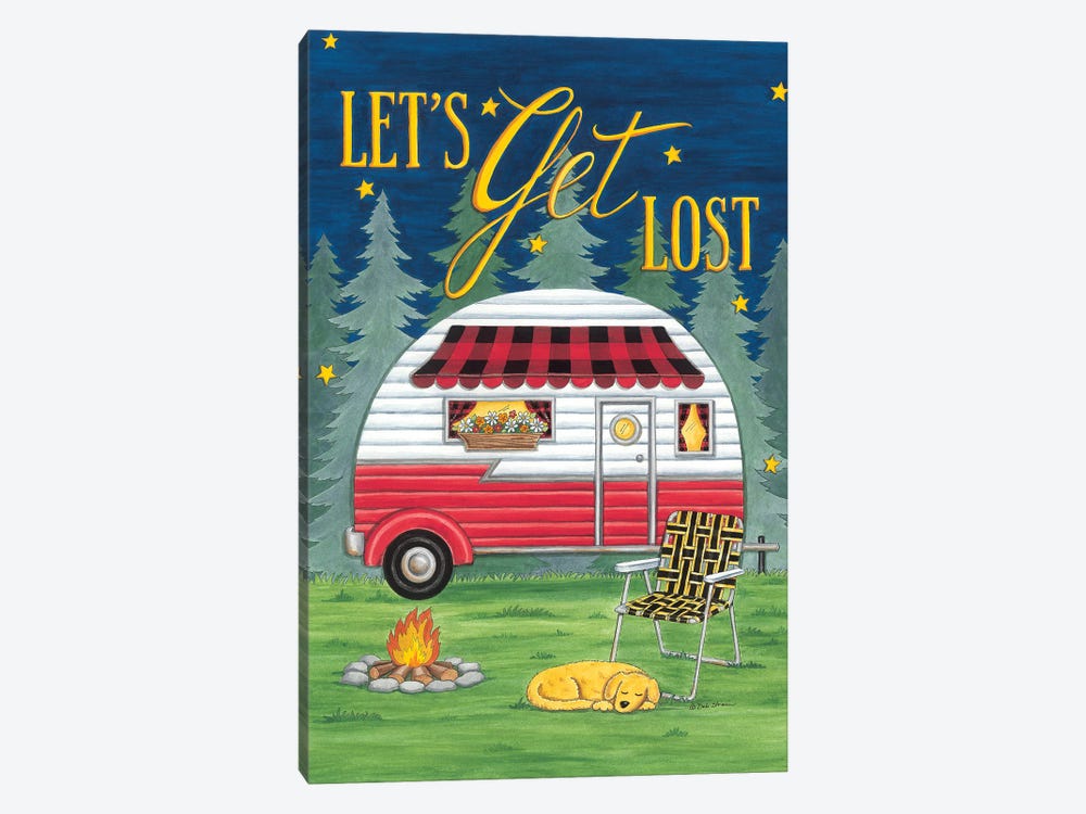Let's Get Lost by Deb Strain 1-piece Canvas Print