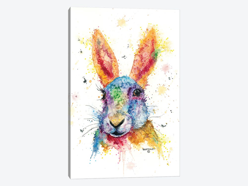 Wild Hare by Dave Bartholet 1-piece Canvas Print
