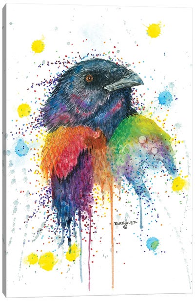 On Watch Canvas Art Print - Raven Art