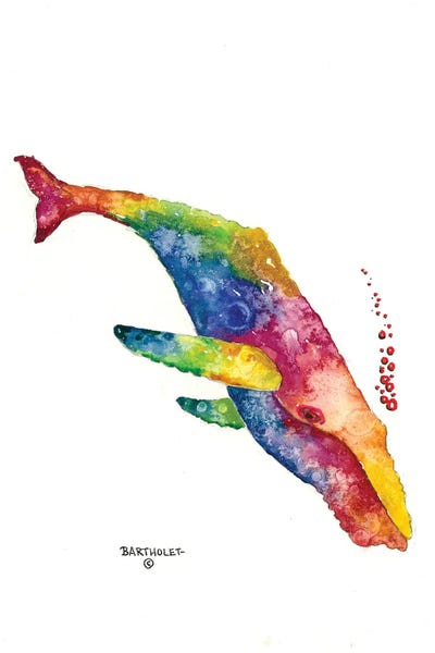 Humpback by Dave Bartholet framed wall art